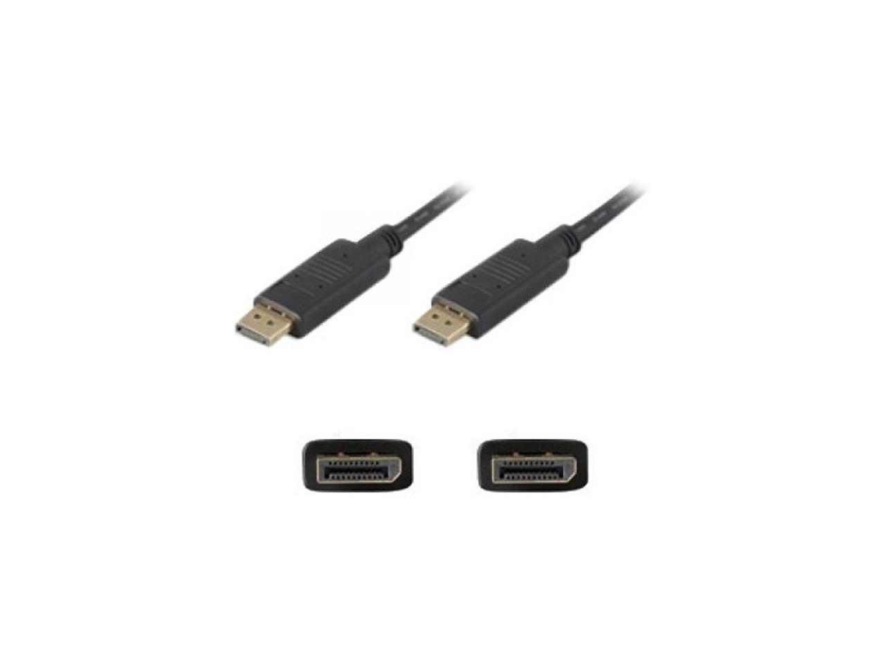 AddOn DISPLAYPORT6F AddOn 1.82m (6.00ft) DisplayPort Male to Male Black Cable - 100% compatible with select devices.