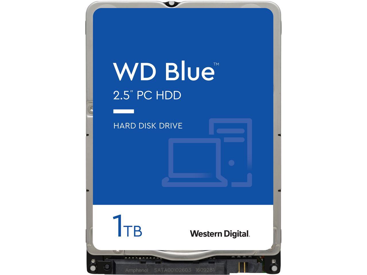 WD Blue 1TB 5400 RPM 128MB Cache SATA 6.0Gb/s 2.5 Mobile Hard Drive WD10SPZX