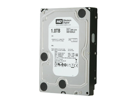 WD Blue WD10EALX 1TB 7200 RPM 32MB Cache SATA 6.0Gb/s 3.5 Internal Hard Drive Bare Drive