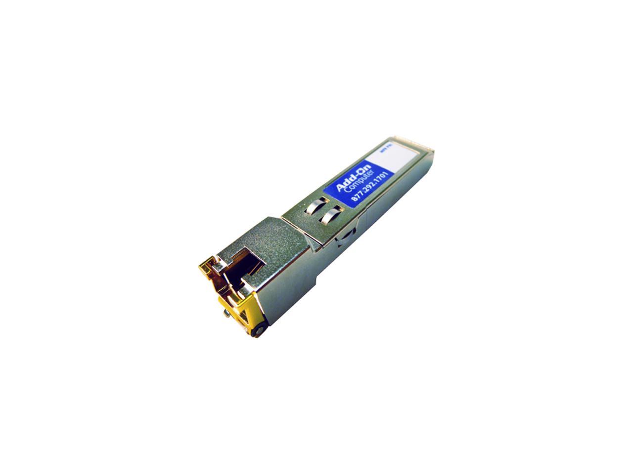 AddOn Cisco GLC-T Compatible 1000 Base-TX SFP Transceiver (Copper, 100m, RJ-45)