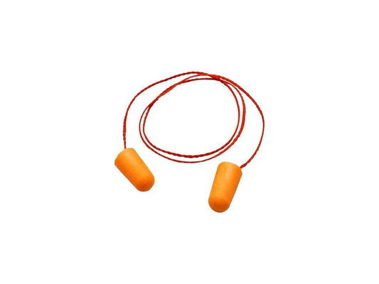 3M HC000664934 29 NRR Single-Use Corded Foam Earplugs - Orange (100 Pairs/Box)