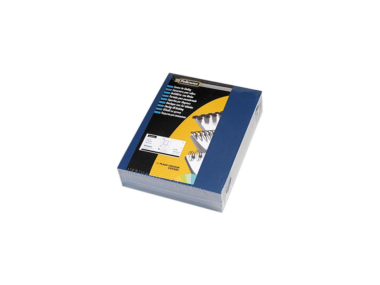 52098 Fellowes Linen Texture Presentation Binding System Covers, 11 x 8-1/2, Navy, 200/Pack