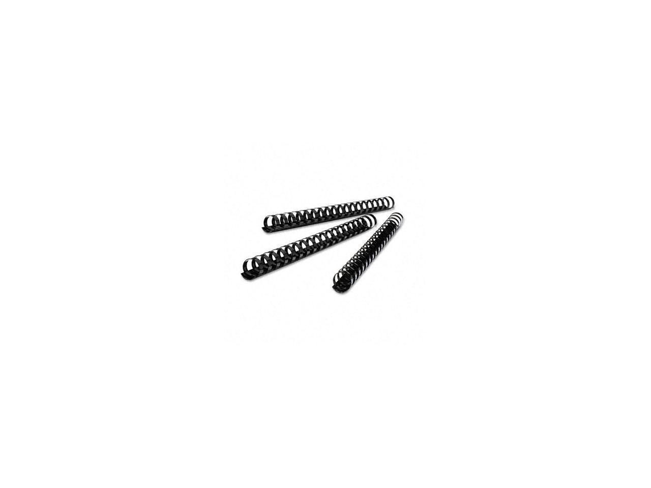 4200022 GBC CombBind Standard Spines, 2 Diameter, 425 Sheet Capacity, Black, 50/Box