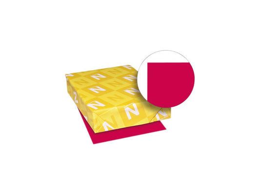 Wausau Paper 22553 Astrobrights Colored Paper, 24lb, 11 x 17, Re-Entry Red, 500 Sheets/Ream