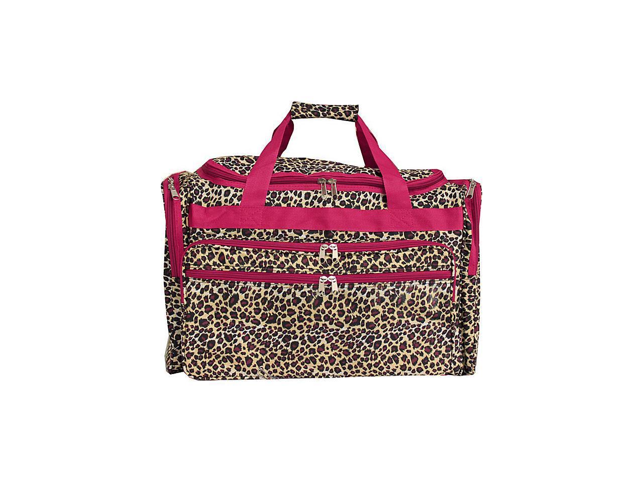 World Traveler Leopard 19in. Shoulder Duffle Bag