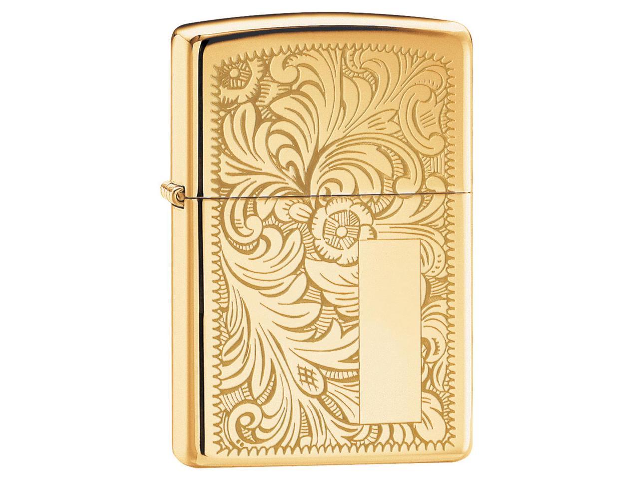 ZIPPO 352B Zippo Windproof Lighter Venetian High Polish Brass (Venetian Brass)