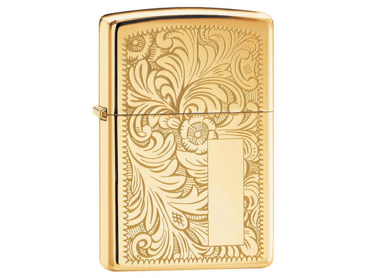 ZIPPO 352B Zippo Windproof Lighter Venetian High Polish Brass (Venetian Brass)