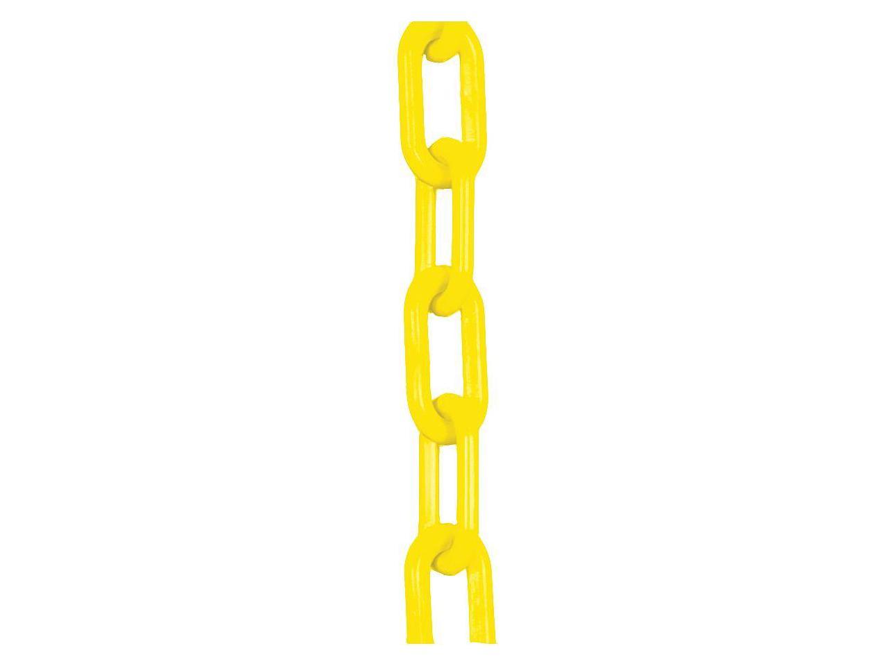 ZORO SELECT 30002-100 1.5 (#6, 38 mm.) x 100 ft. Yellow Plastic Chain