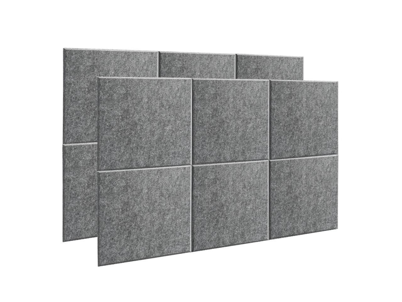 AGPtEK 12Pcs Acoustic Absorption Panel Dark Gray for Home & Offices, Wall Decoration and Acoustic Treatment