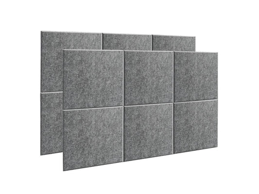 AGPtEK 12Pcs Acoustic Absorption Panel Dark Gray for Home & Offices, Wall Decoration and Acoustic Treatment