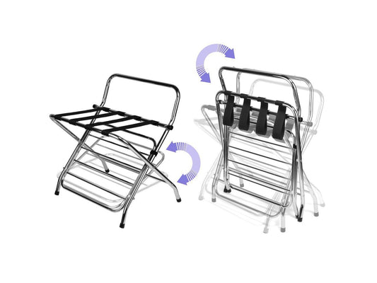 2-Shelf High Back Luggage Rack