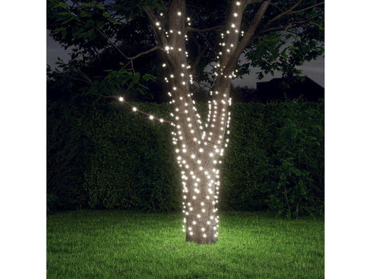 vidaXL Solar Fairy Lights 2 pcs 2x200 LED Cold White Indoor Outdoor