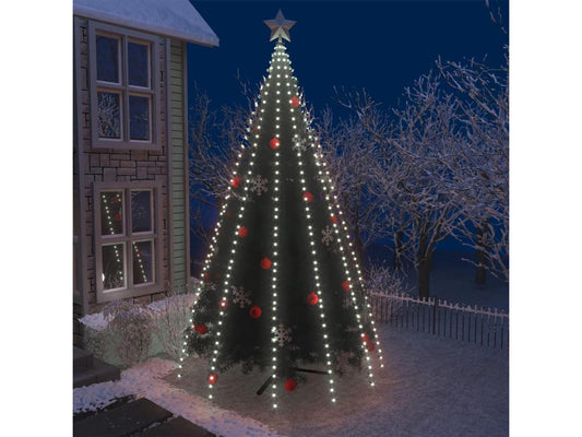 vidaXL Tree Lights with 500 LEDs Cold White 196.9 Indoor Outdoor