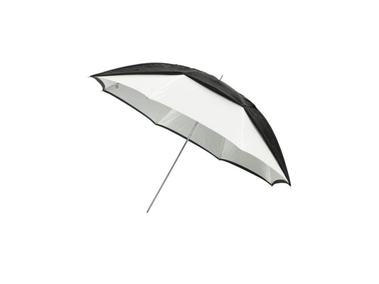 Westcott Optical White Satin 60 Convertible Umbrella with Removable Black Cover