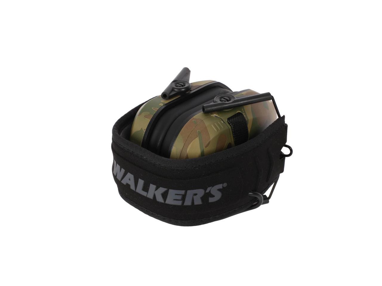 Walkers Razor Slim Shooter Folding Electronic Ear Muff, 23 dB NRR, Multicam Camo