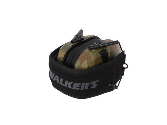 Walkers Razor Slim Shooter Folding Electronic Ear Muff, 23 dB NRR, Multicam Camo