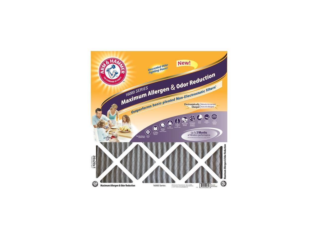 12x20x1 Arm and Hammer Max Odor Air Filter (4 Pack)