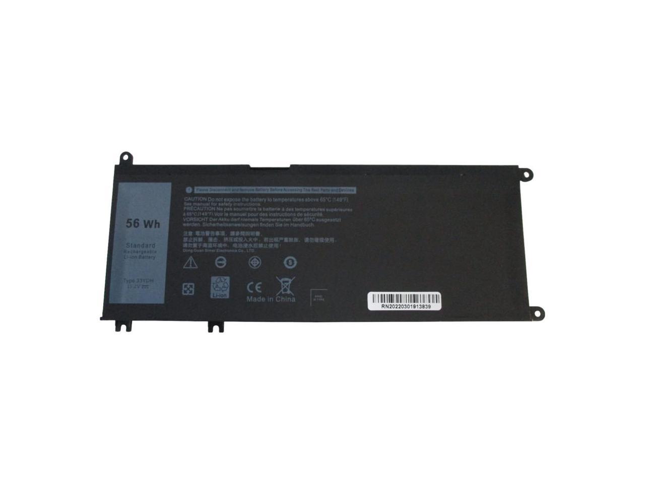 15.2V 56Wh Battery for Dell Inspiron 7577 7586 7773 7778 7779 7786 Latitude 3380 3400 3480 3490 3500 3580 3590 Vostro 7570 7580 Laptops - Replaces 33YDH 99NF2 PVHT1 W7NKD 7FHHV