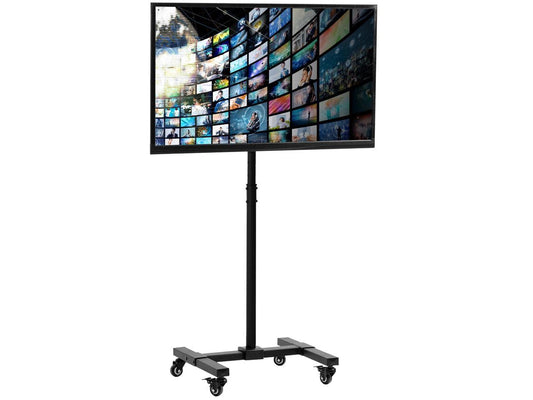 VIVO Mobile TV Display Stand for 13 to 50 LED LCD Flat Panel Screen, Rolling Floor Stand with Wheels (STAND-TV07W)