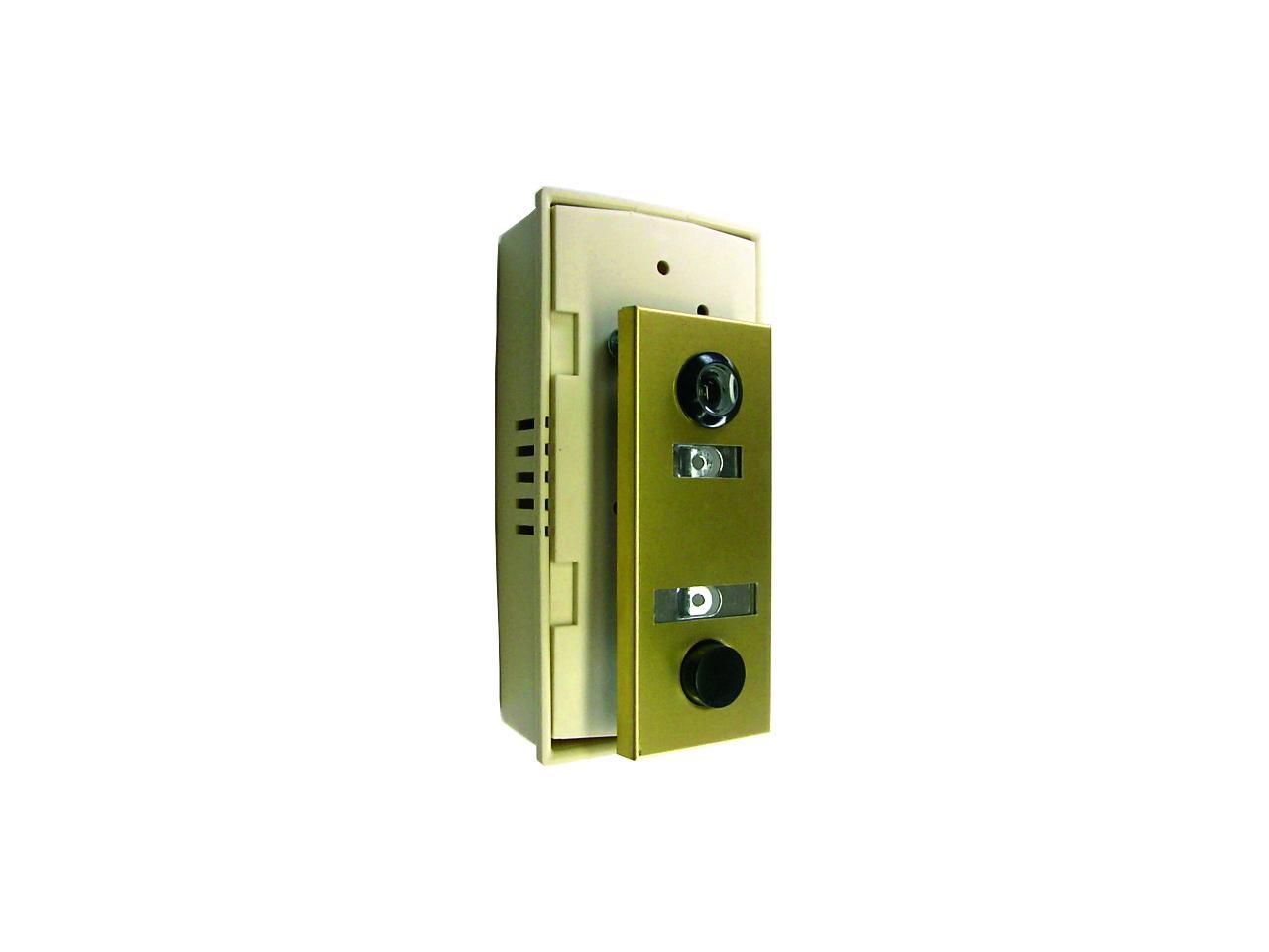 AF Florence - Auth Chimes, 686102, Anodized Gold, Door Viewer And Non Electric Chime Combination, Chime Door Viewer