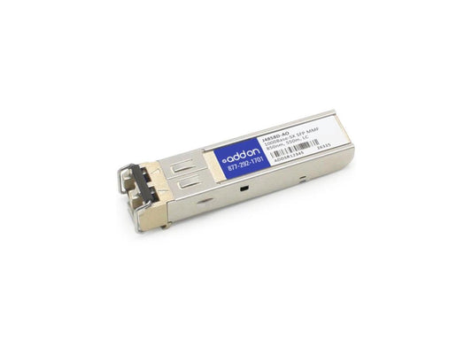 AddOn HP J4858D Compatible TAA Compliant 1000Base-SX SFP Transceiver (MMF, 850nm, 550m, LC) - 100%