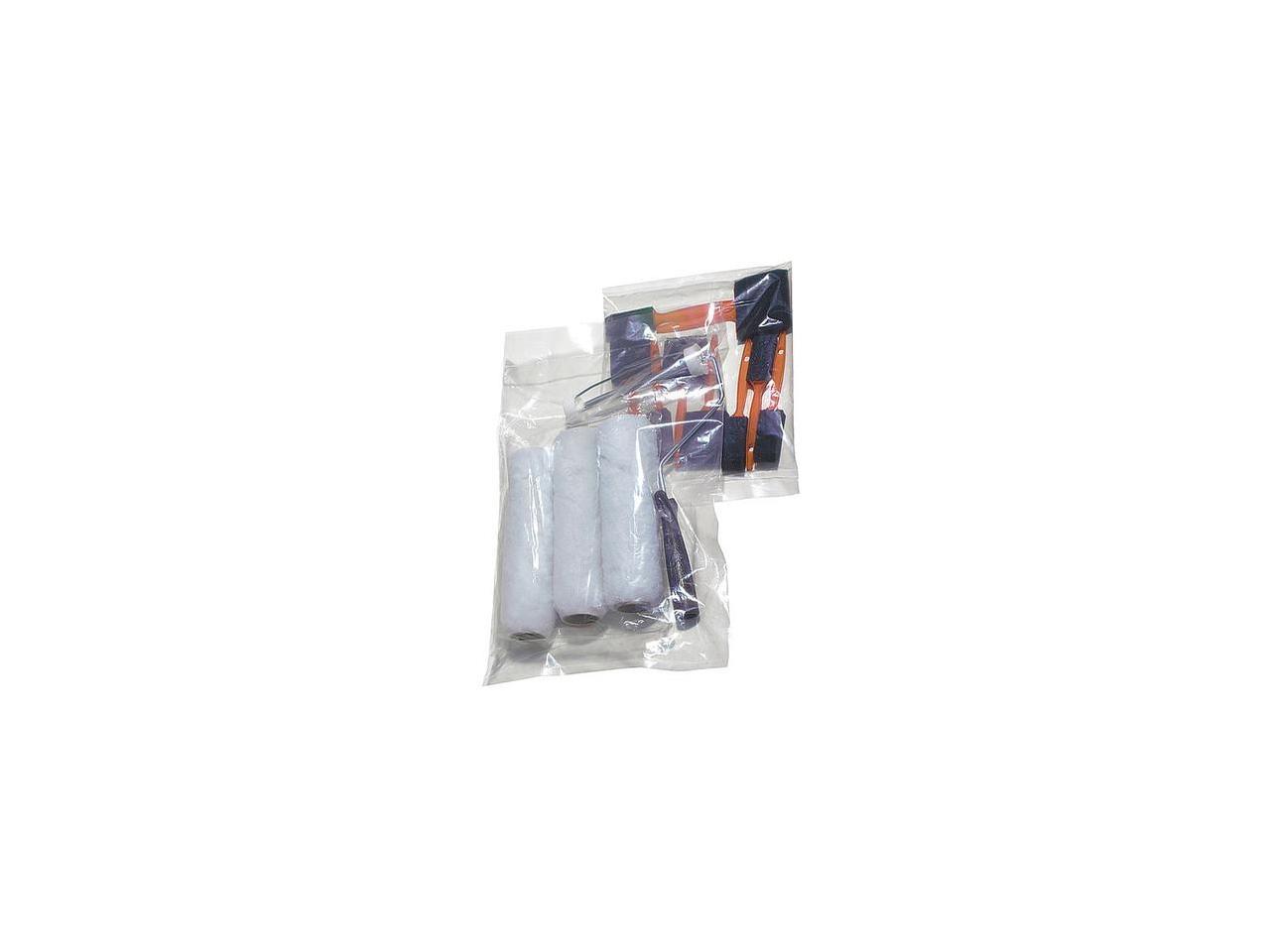 ZORO SELECT 5DRG2 12 x 5 Open Poly Bags, 1 mil, Clear