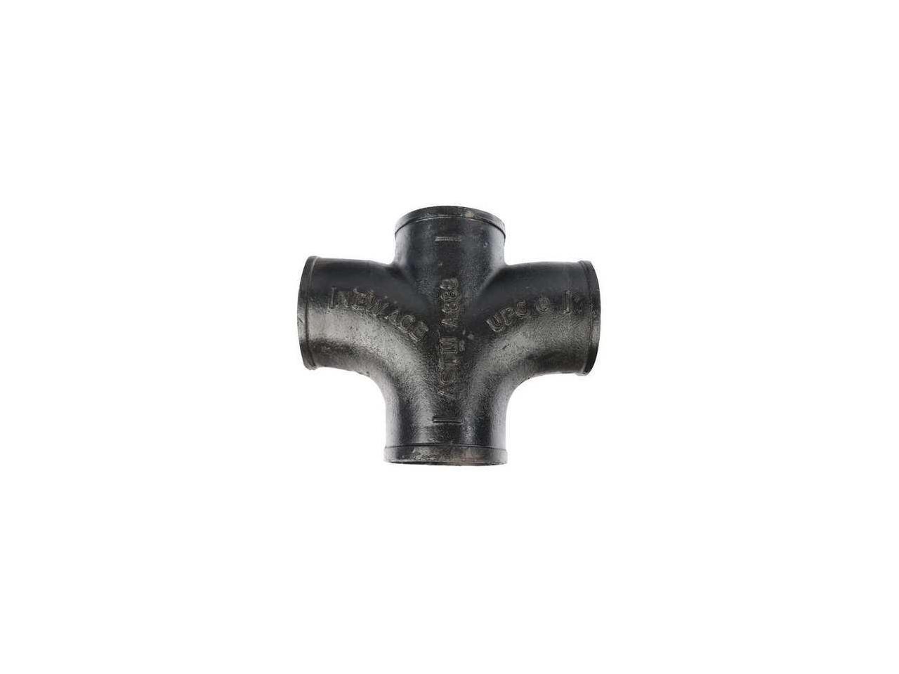 ZORO SELECT 221852 Sanitary Cross, Cast Iron, 2 in, Socket