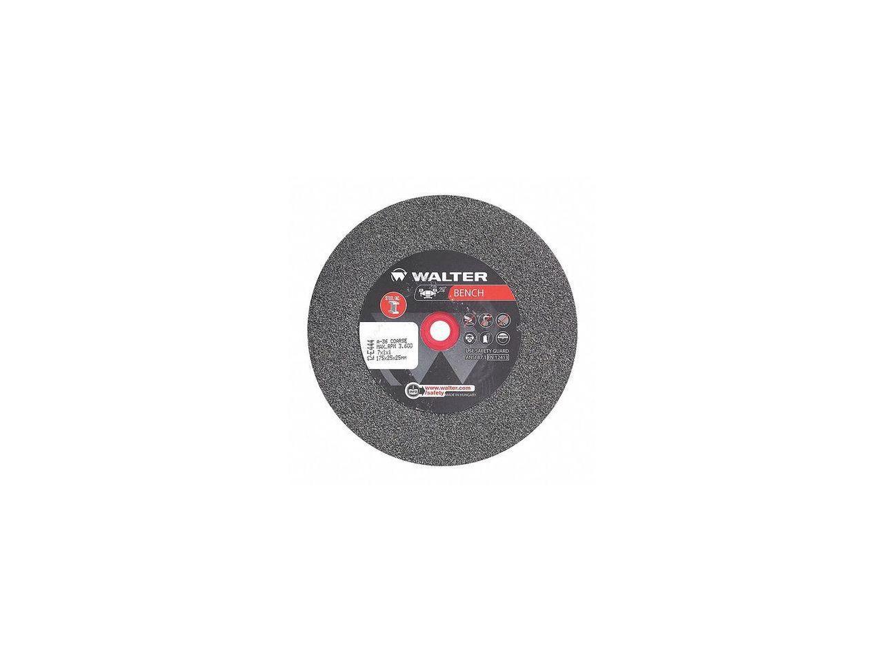 WALTER SURFACE TECHNOLOGIES 12E444 Grinding Wheel,T1 7x1x1 36g Coarse