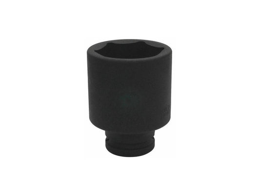 WESTWARD 21WL04 3/4 in Drive Impact Socket 2 in Size 6 pt Deep Depth, Black