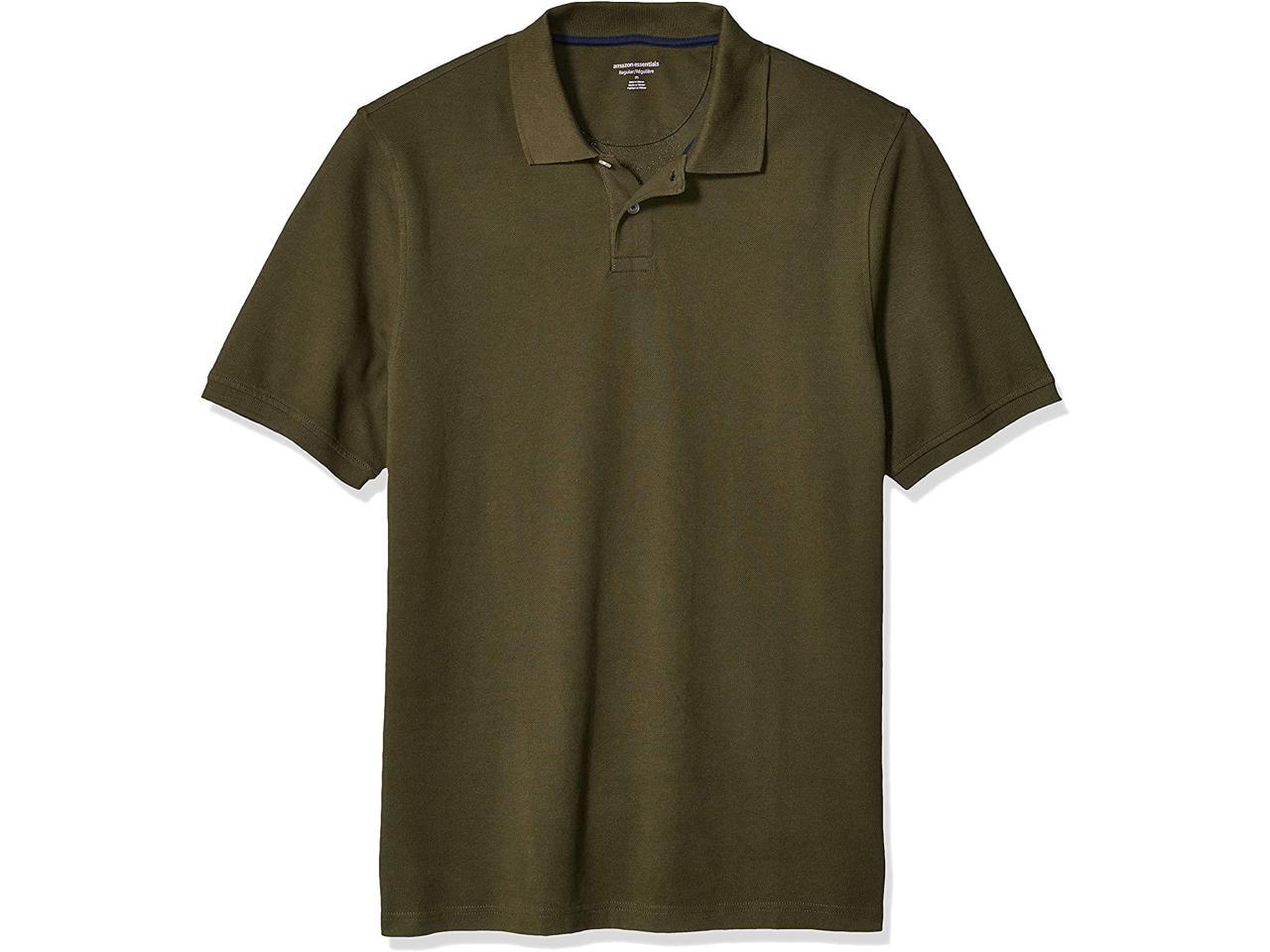 Amazon Essentials Men's Regular-fit Cotton Pique Polo Shirt