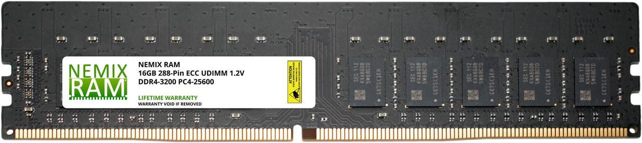 16GB DDR4-3200 PC4-25600 ECC UDIMM 2Rx8 Memory for Server/Workstation by NEMIX RAM