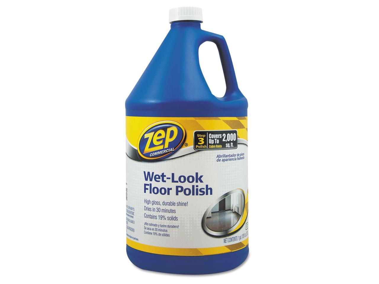 ZEP Wet Look Floor Polish 1 gal Bottle ZUWLFF128