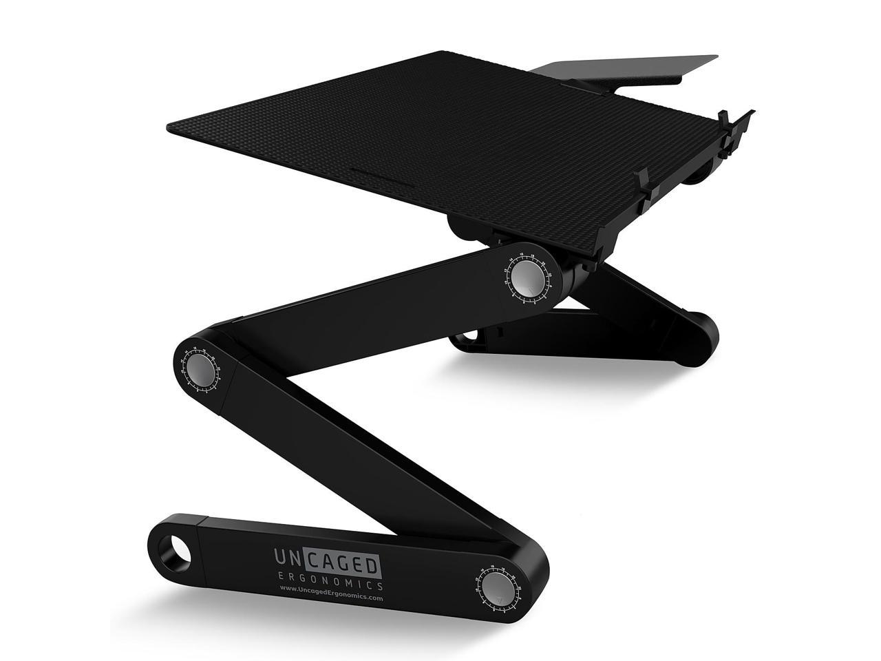 WorkEZ BEST Adjustable Laptop Stand and Lap Desk for Laptop Adjustable Laptop Desk for Lap Aluminum Laptop Stand for Bed Laptop Cooling Stand Laptop Holder desk for bed desktop stand computer lap desk