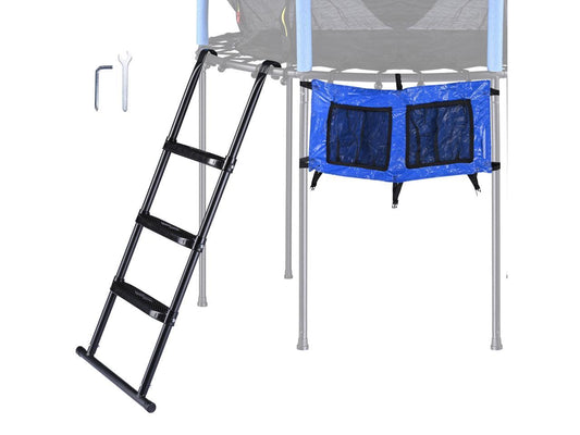 Yescom 43 Trampoline Ladder Kit with Shoe Bag 3 Step Anti Skid for 15 Ft Bounce Kid