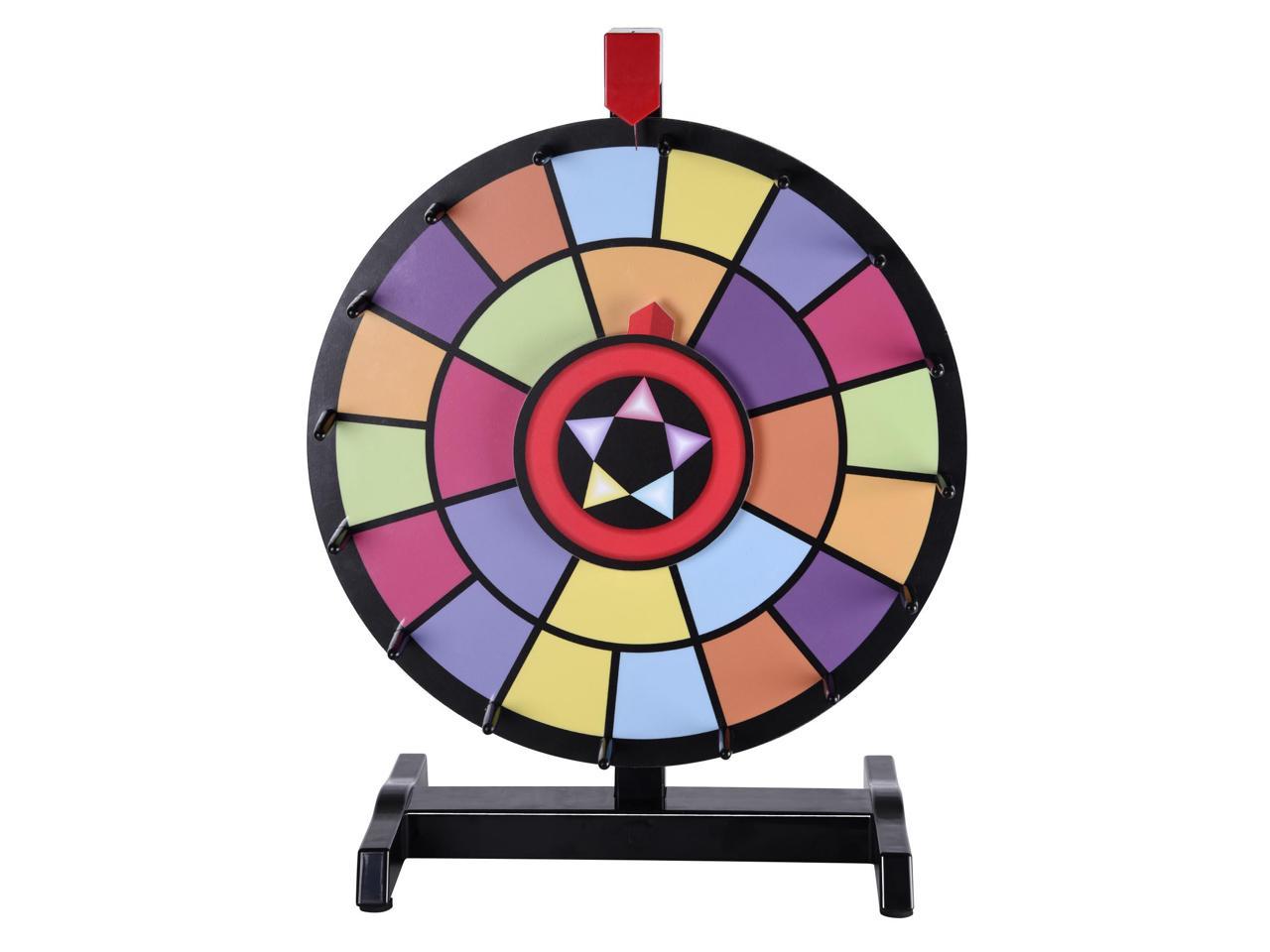 WinSpin 15 Tabletop Editable Color Prize Wheel 2 Circles 2 Pointers Spinning Game Tradeshow