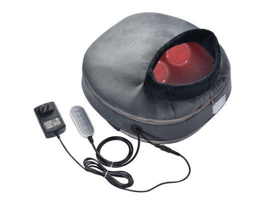 Yescom 2-in-1 Electric Shiatsu Foot & Back Massager Warmer Fast Heating Pad 12 Rollers