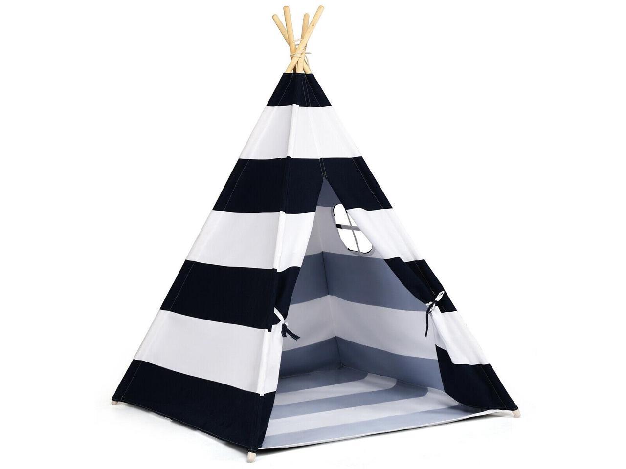 5' Indian Play Tent Teepee Children Playhouse Sleeping Dome Portable Carry Bag