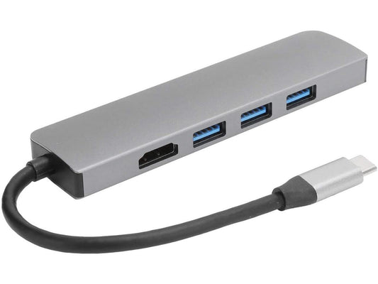 5 in 1 Type?C USB Hub, Ultra-Slim Data USB Multiports Hub Type?C to PD/HDMI/USB3.0 Cable Adapter Converter