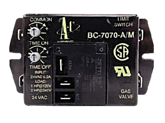 A-1 Components BC7070 Time Delay Blower Control BC-7070-A/M