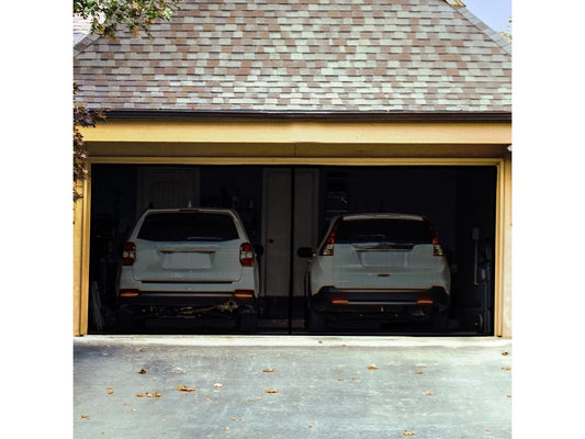 7Penn Magnetic Garage Screen Doors for 2 Car Garage - 16x7ft Mosquito Net Door