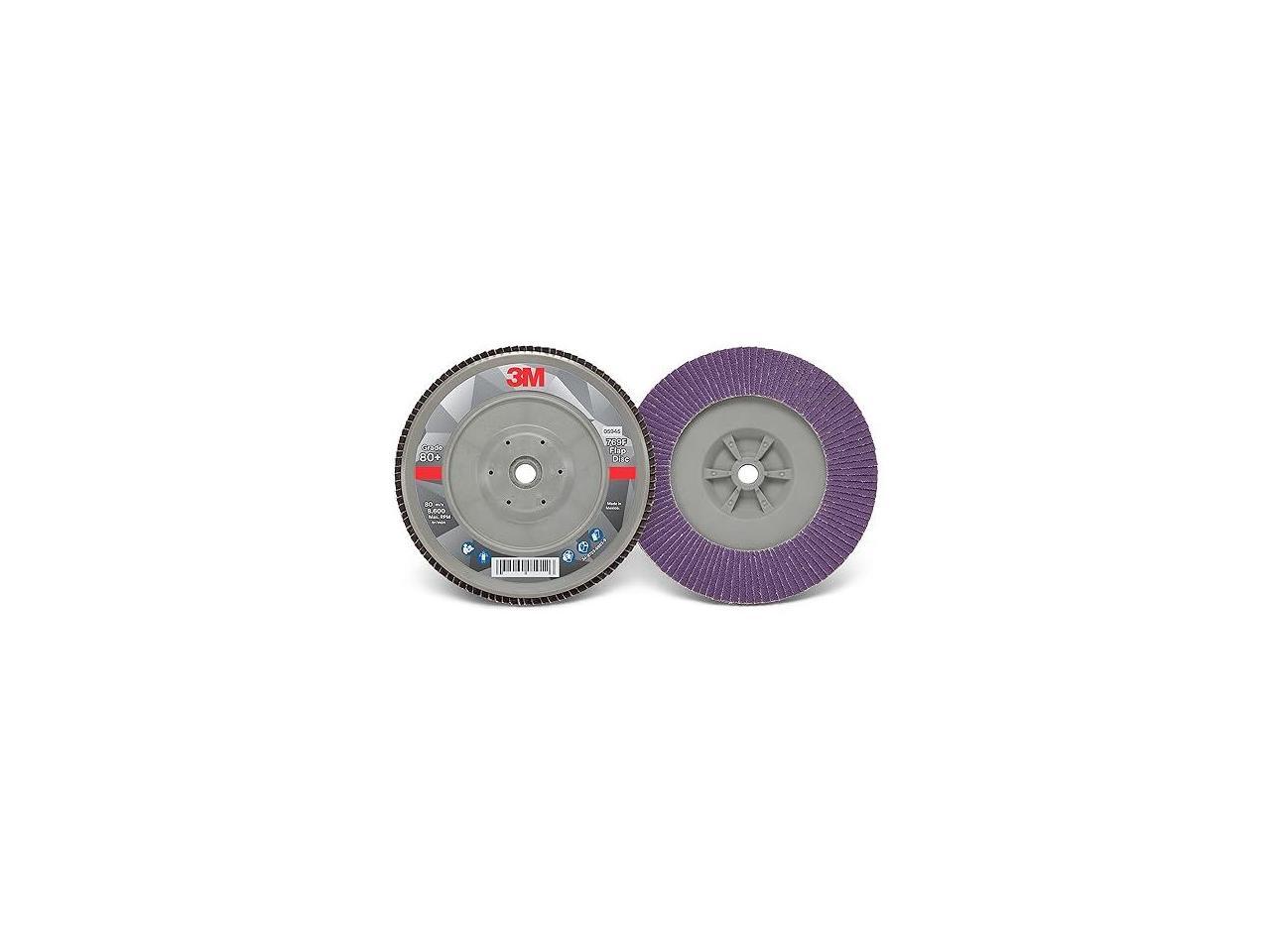 3M Flap Disc 769F, Type 29 Quick Change, 80+, 7 in x 5/8-11 Performance Abrasive