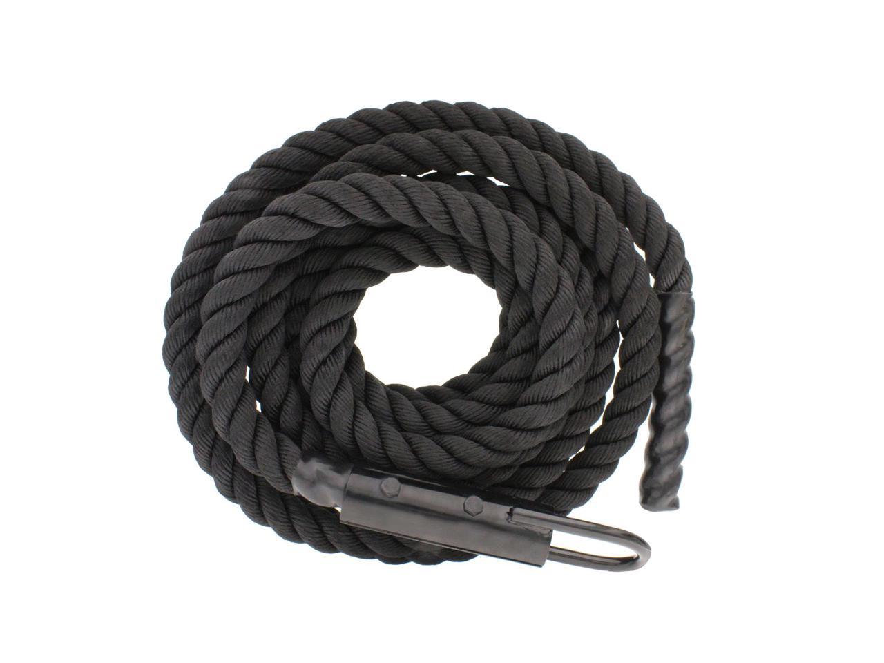 Workout Fitness Climbing Rope Gym Exercise Battle Rope 10 Ft in Black