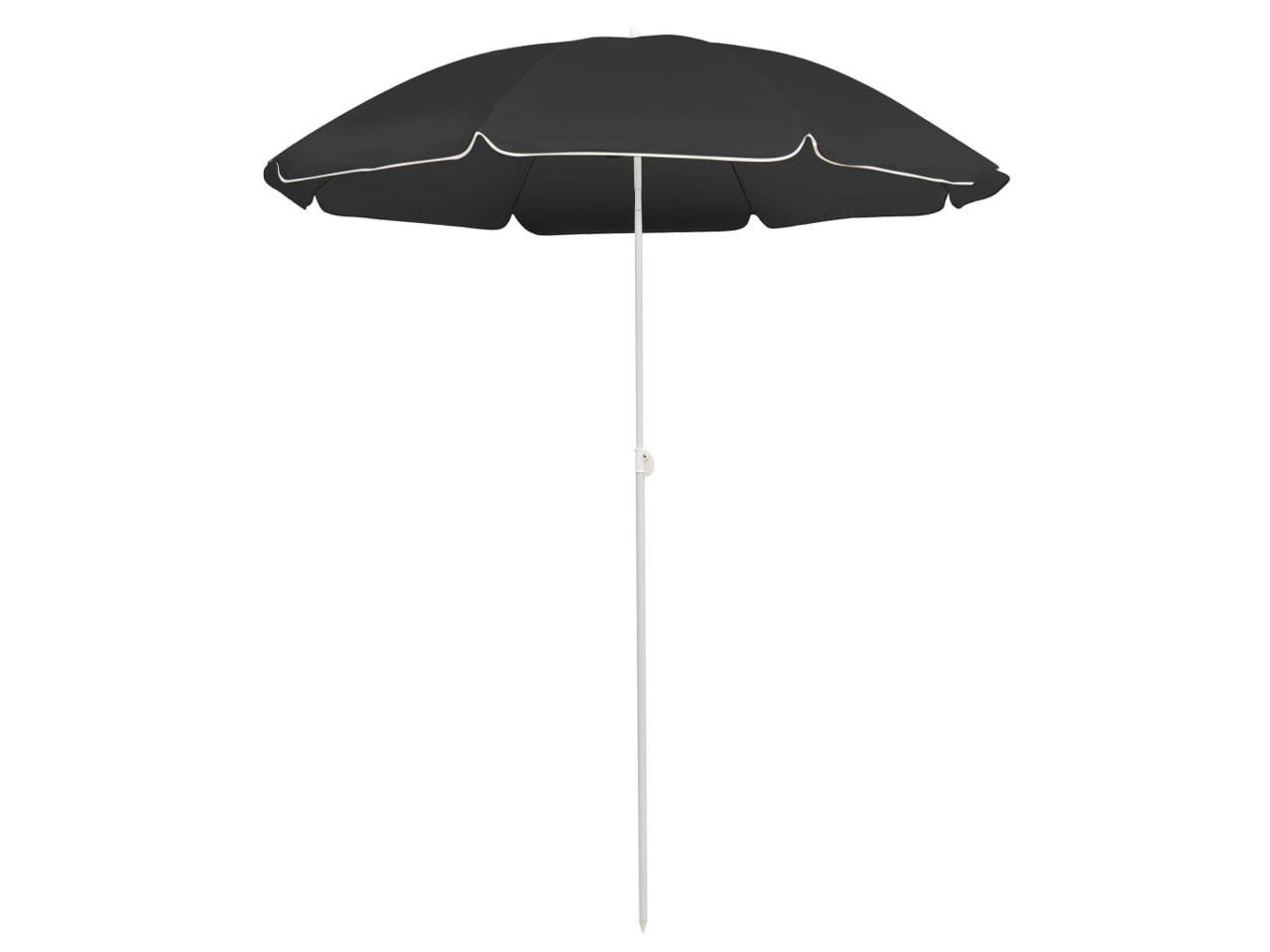 vidaXL Outdoor Parasol with Steel Pole 70.9 Anthracite Sunshade Umbrella