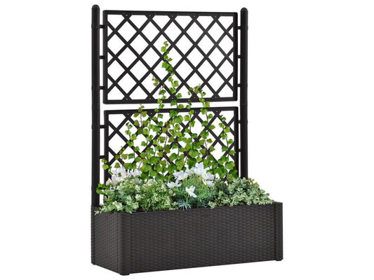 vidaXL Gabion Raised Bed Galvanized Steel 39.4 Outdoor Patio Basket Planter