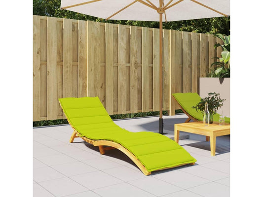 vidaXL Patio Cushion Sun Lounger Chair Cushion Bright Green Oxford Fabric