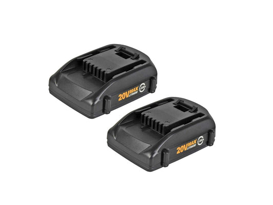 2Pack for Worx WA3520 Power Share 3.0AH Battery 20V WA3525 WA3520 WG166 WG151s WG155s