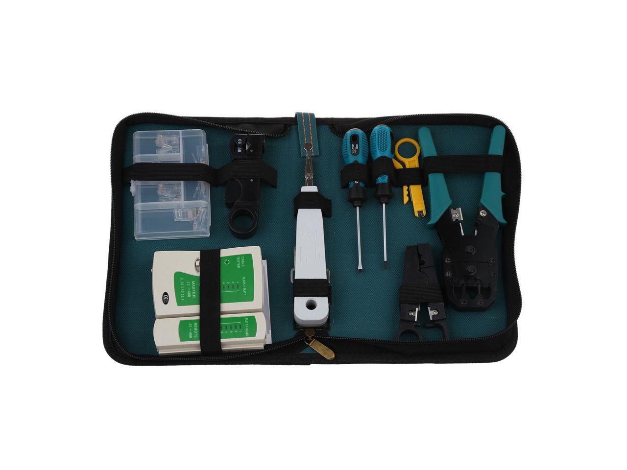 11 in 1 Professional Network Computer Maintenance Repair Tool Kit Toolbox