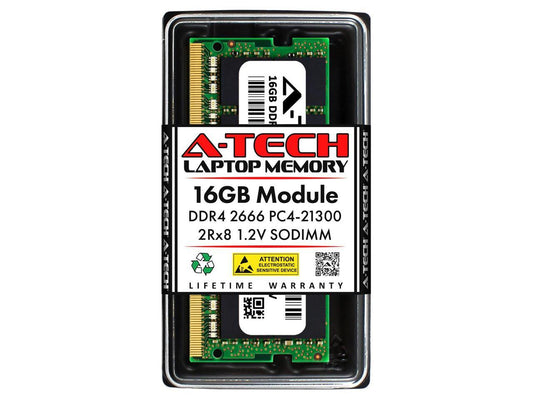 16GB RAM Replacement for Micron MTA16ATF2G64HZ-2G6, MTA16ATF2G64HZ-2G6E1, MTA16ATF2G64HZ-2G6H1 | DDR4 2666MHz PC4-21300 SODIMM 2Rx8 Laptop Memory