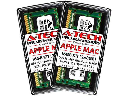 A-Tech 16GB Kit (2x8GB) RAM for Apple iMac (Late 2015) | DDR3 1866MHz PC3-14900 SODIMM 204-Pin Memory Upgrade