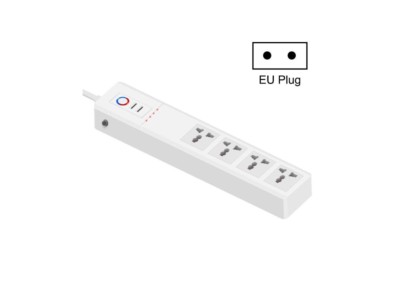 10A SM-SO306-M 4 Holes + 2 USB Multi-purpose Smart Power Strip